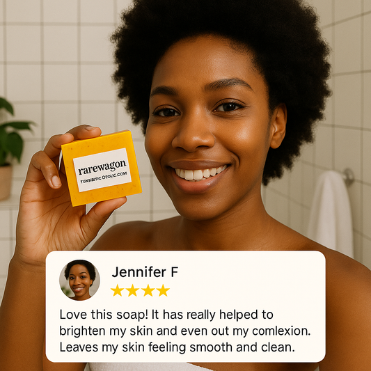 Rare Wagon Turmeric & Kojic Acid Soap: The Ultimate Natural Solution for Hyperpigmentation and Acne