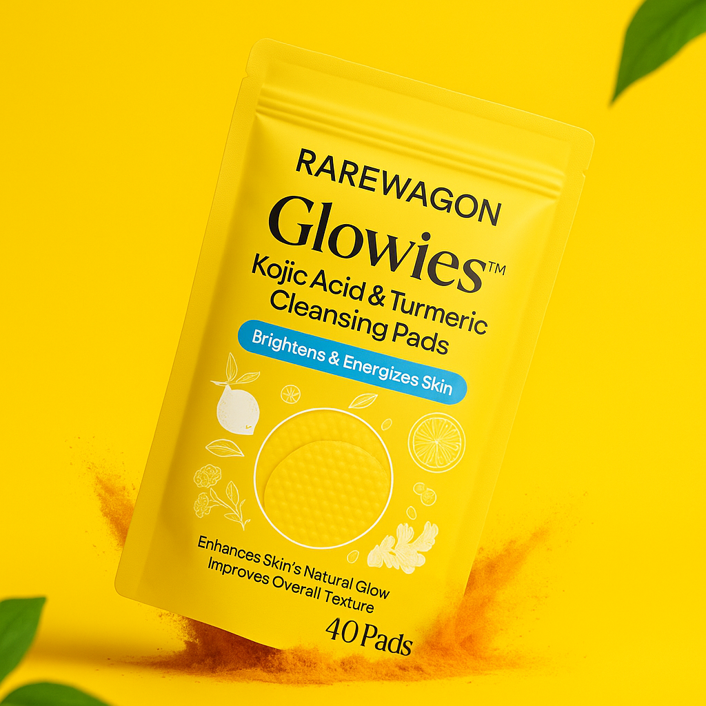 Rarewagon - Natural Turmeric and Kojic Acid Cleansing pads 40pcs
