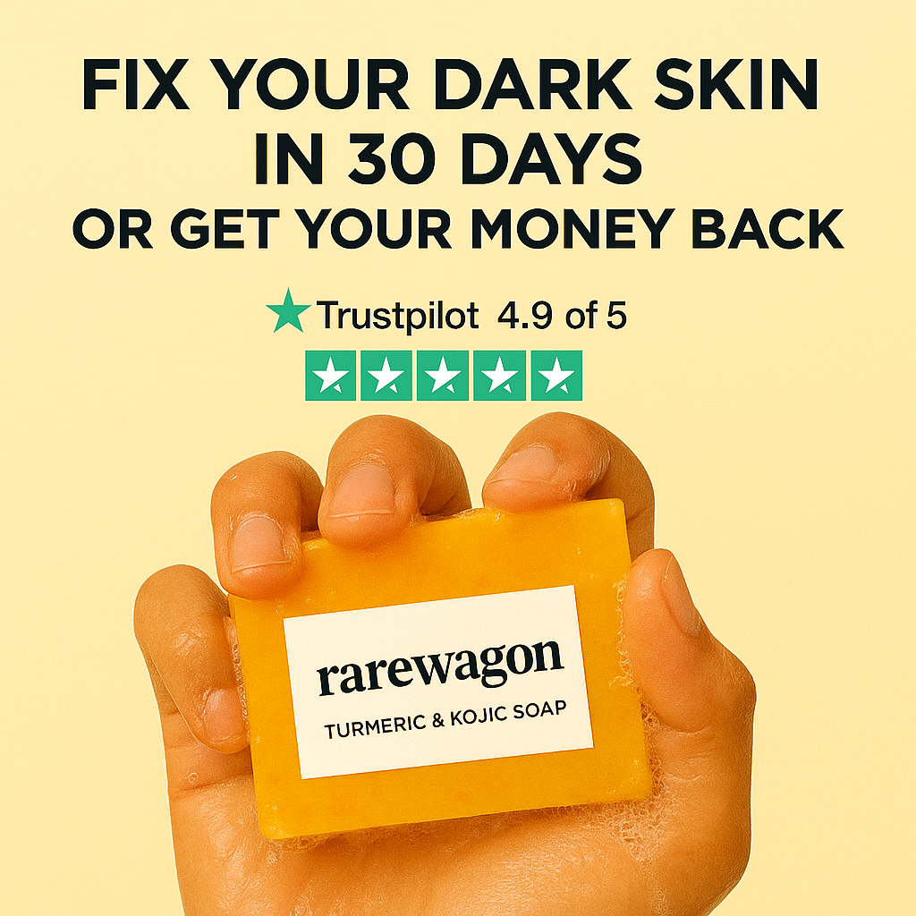 Glow By Rarewagon - Natural Turmeric & Kojic Acid Skin Brightening Soap