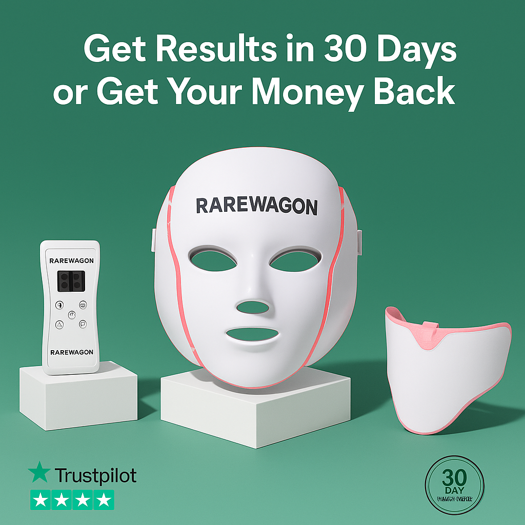 dyson hair dryer/shark hair dryer/dyson supersonic/dyson hairdryer /ghd hair dryer/ revlon hair dryer brush /shark hair styler /shark blow dryerhair dryer brush RareWagon - Premium 7X LED Therapy Mask With Neck Rejuvenation