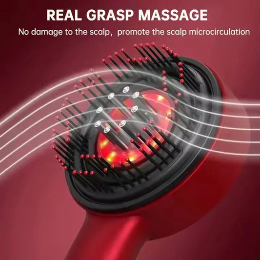 Rarewagon HairRevive Pro+ Electric Vibration Therapy Comb with Red Light & Scalp Oil Applicator